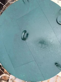 Completed repair and refubishment of a tank which had been suffering from heavy corrosion