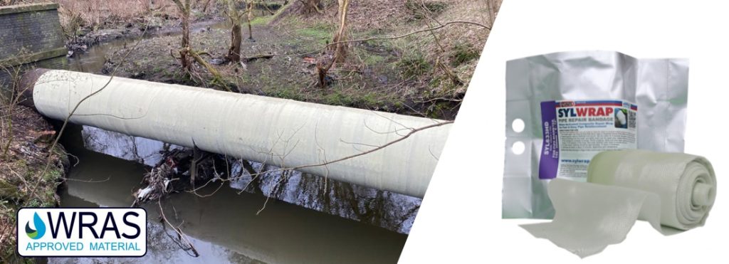 SylWrap Pipe Repair Bandage is a composite repair wrap used to strengthen and refurbish pipelines