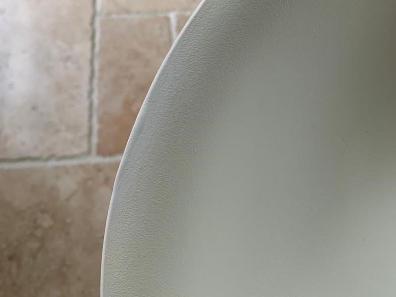 Completed repair of a chip in a bar kitchen stool using Sylmasta AB Original Epoxy Putty