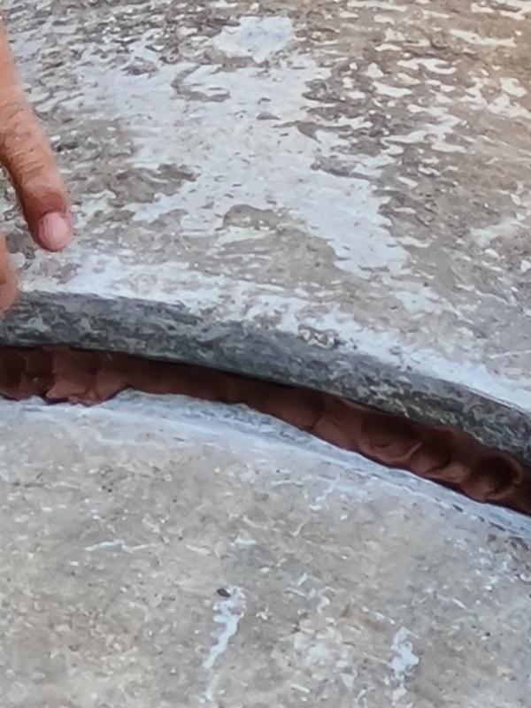 Superfast Copper Epoxy Stick used to repair a leaking asbestos cement pipe sleeve