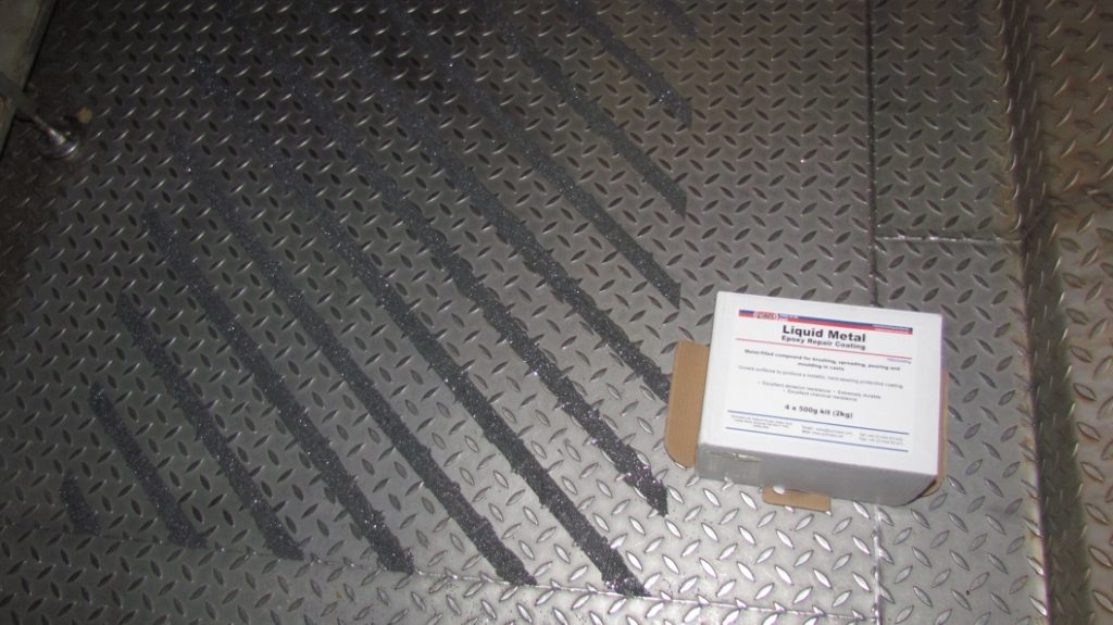 Liquid Metal Epoxy Coating used to create an anti slip floor at PepsiCo plant in Chile