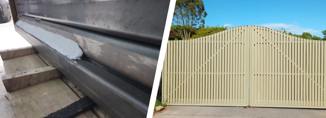 Sylmasta AB Original Epoxy Putty is used to help with protection of a wood gate at a Scottish estate against rot