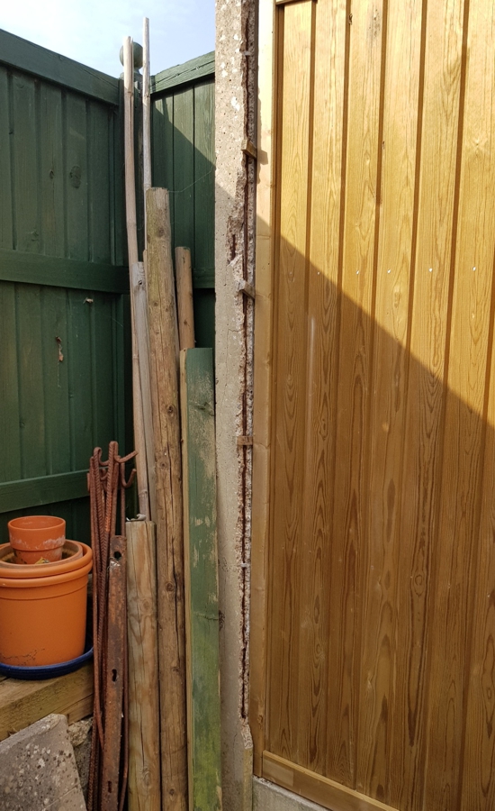 Concrete cancer caused steel inside a fence post to become exposed, requiring repair with AB Original Epoxy Putty