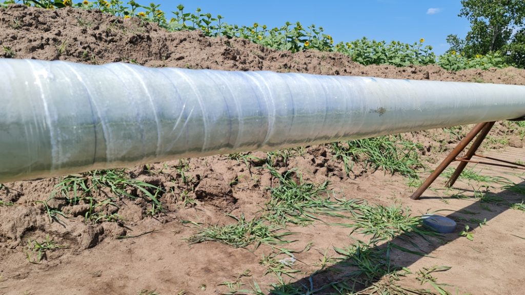 Natural gas line in Czechia undergoes protection with SylShield before a trenchless pipe installation process