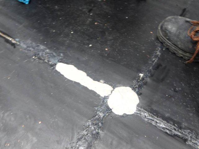 Seawater storage tank repair made using Sylmasta AB Original Epoxy Putty