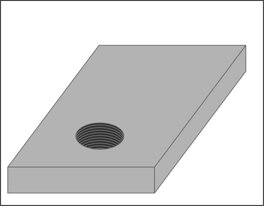 Stripped thread repair completed using an epoxy paste to rebuild the worn metalwork
