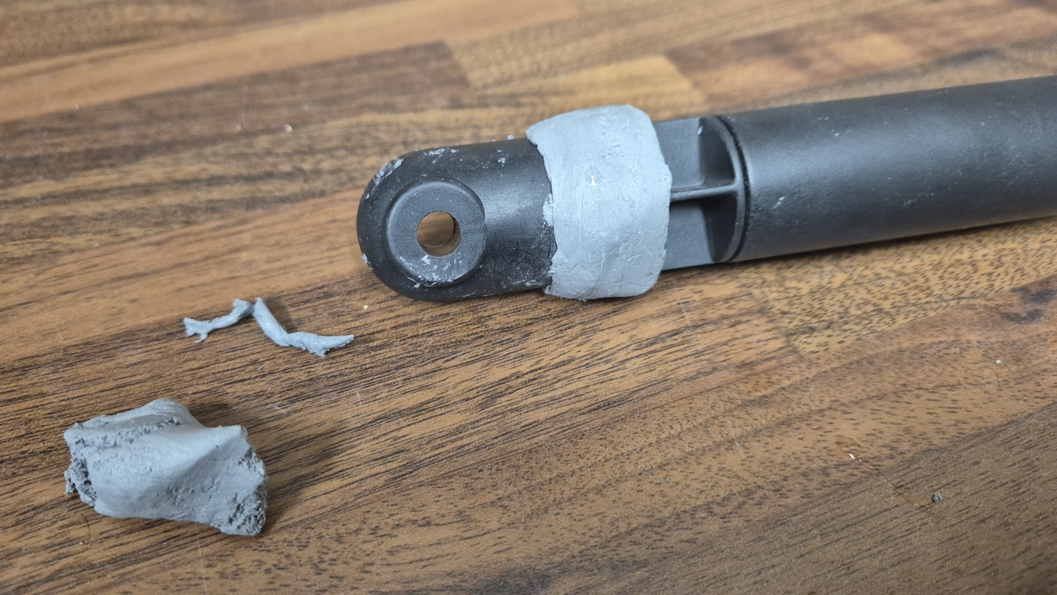 Christmas light projector repair made with Superfast Aluminium Epoxy Putty