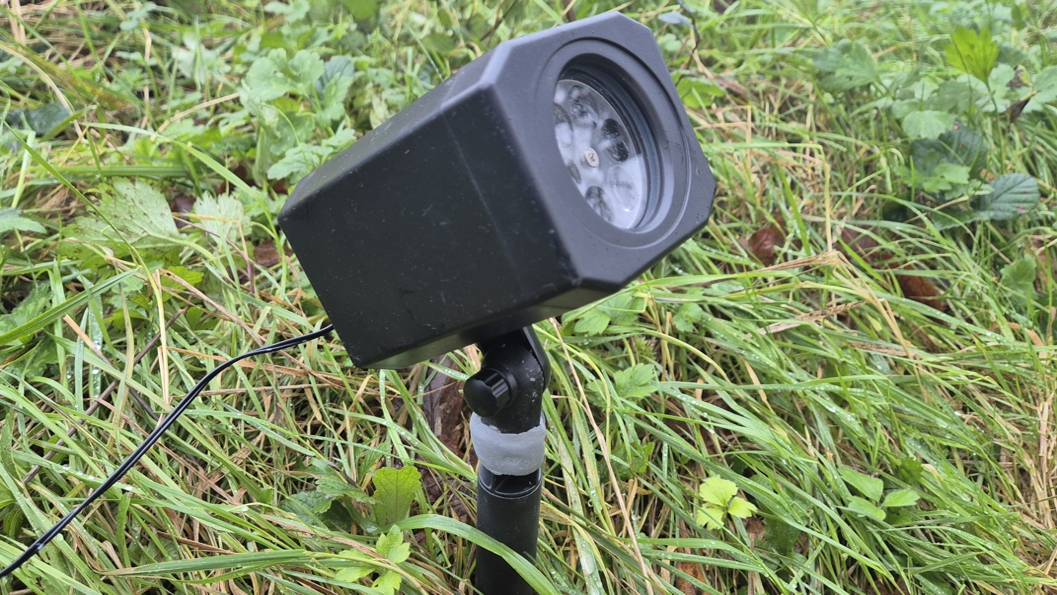 Christmas light projector after undergoing repair with Superfast Aluminium Epoxy Putty Stick