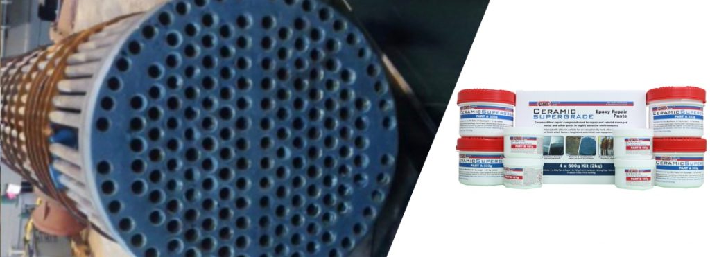 Ceramic Supergrade is an epoxy paste filled with silicon carbide used to create ultra smooth, abrasion and corrosion resistant surfaces