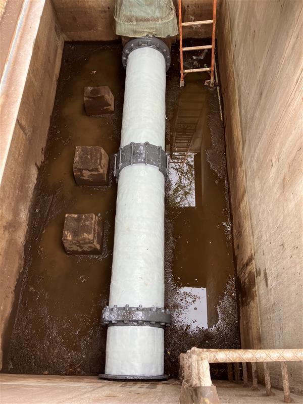 SylWrap HD Pipe Bandage used to repair a heavily corroded sewer force main in Hawaii