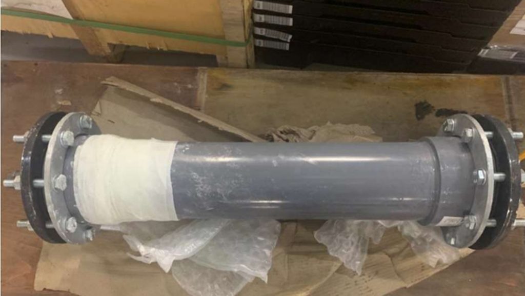 SylWrap HD Pipe Repair Bandage used to reinforce a leaking ABS pipe in a chilled water district cooling system