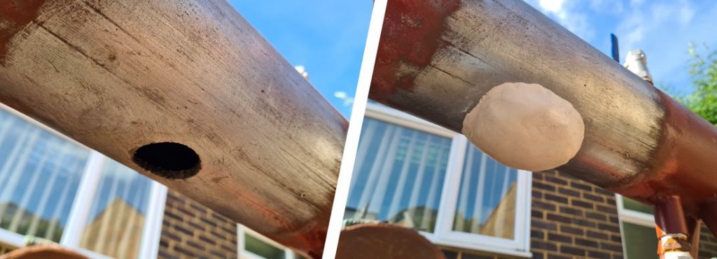 Superfast Aqua PW Epoxy Putty is used as part of a repair which qualifies SylWrap for ASME PCC-2 402-III leaking pipe repair standard