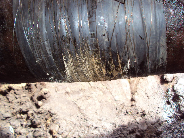 Wrap & Seal Pipe Burst Tape applied to repair a leaking underground oil pipe in Libya