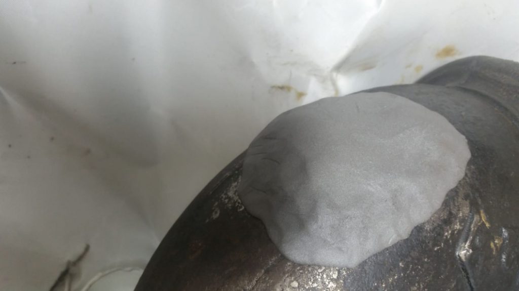 Superfast Steel Epoxy Putty applied to repair a large crack in a cast iron wastewater pipe at a London hotel