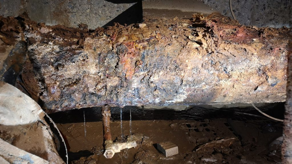Corrosion had caused breaches to underground pipe in a district heating system which required repair