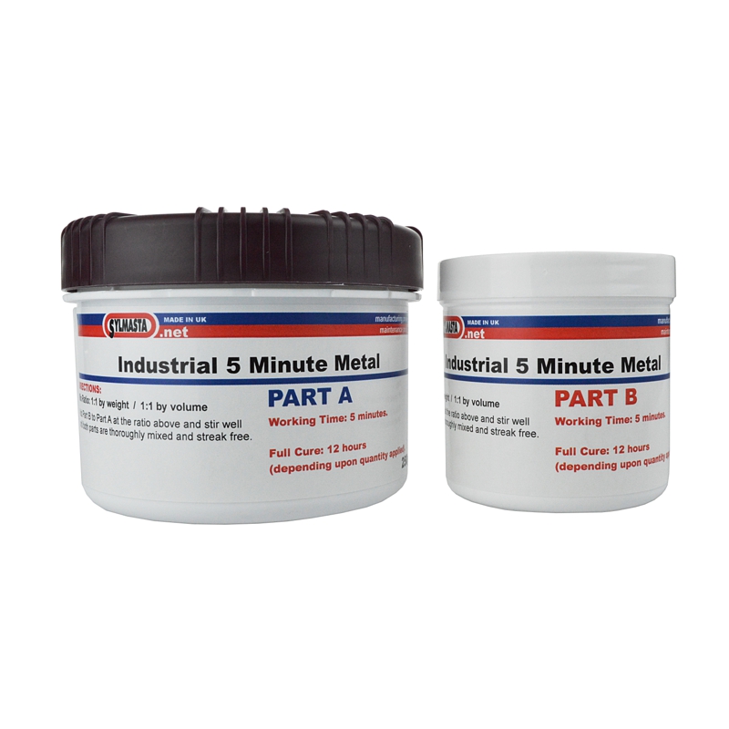 Industrial Metal Rapid 5 Minute is a fast working epoxy paste used to repair, rebuild and refurbish metal parts and machinery