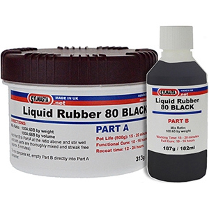 Liquid Rubber 80 is different to Liquid Rubber Trowelable Paste in that it is a liquid which can be brush applied and poured into moulds