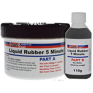 Liquid Rubber Rapid 5 Minute is a fast-working version of Liquid Rubber