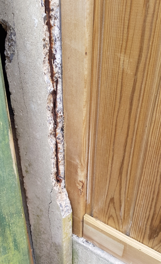 Concrete cancer had caused damage to a fence post which required repair