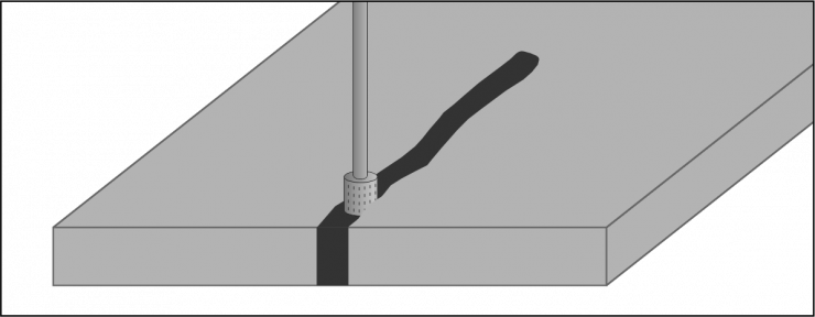 Metal Crack Repair - Rebuilding & Filling Metalwork Stress Crack - Deflection Surface Crack Repair