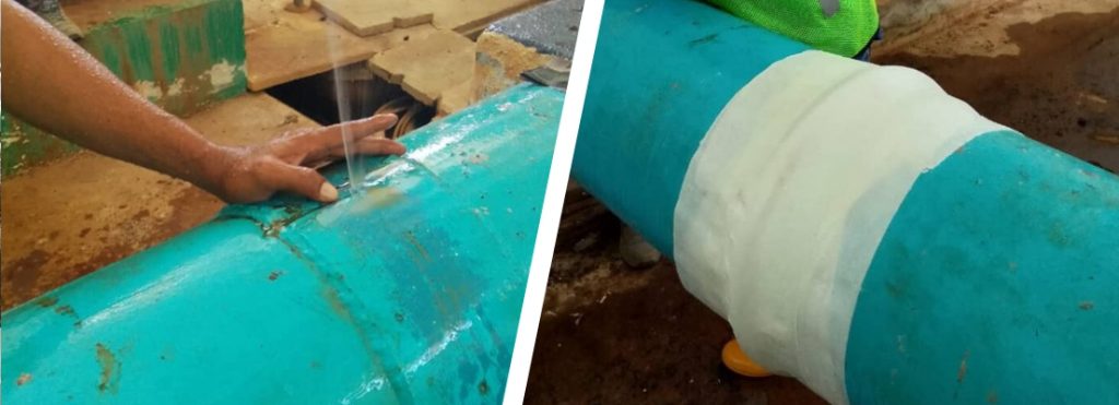 Malaysia Water Treatment Plant Online Pipe Repair | Sylmasta.net