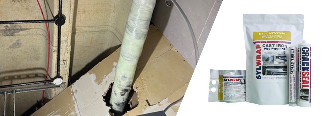 The SylWrap Cast Iron Pipe Repair Kit is a specialist kit used to seal cracked cast iron pipework