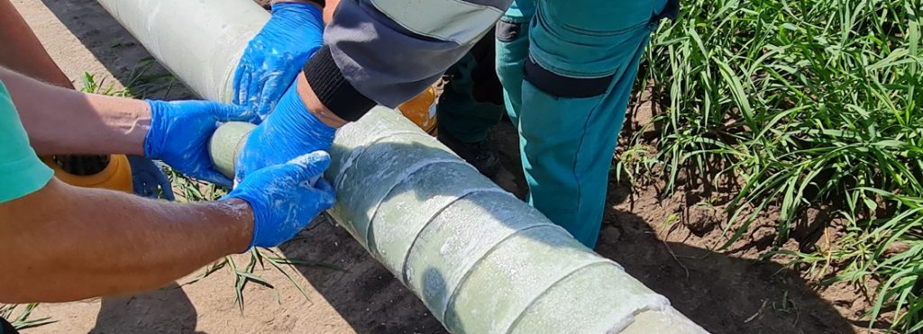 Sylmasta manufacture composite pipe repair bandades at their site in the United Kingdom