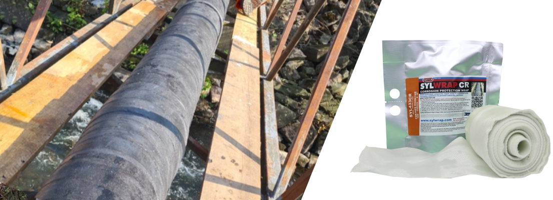 Sylmasta CR is a composite repair wrap incorporated with highly effective corrosion inhibitors for prevention and protection from corrosion